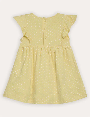 Yellow Bunny Appliqué Summer Dress