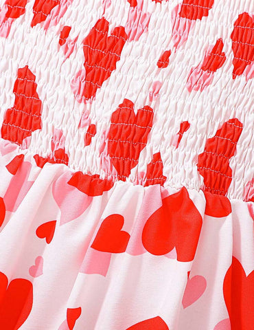 Valentine's Day Love Long Sleeve Overall Set
