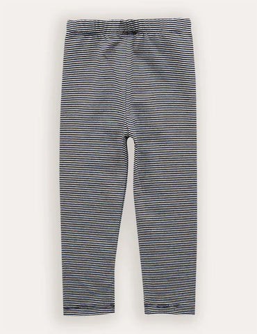 Cotton Car Applique Striped Leggings