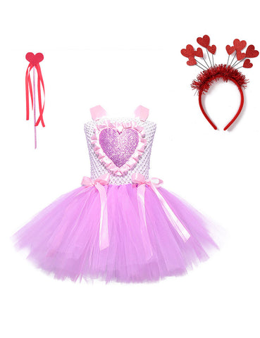 Abito Barbie Principessa senza maniche in tulle per San Valentino