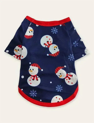 Weihnachtliche Weiße Schneemann-Familien-Pyjamas