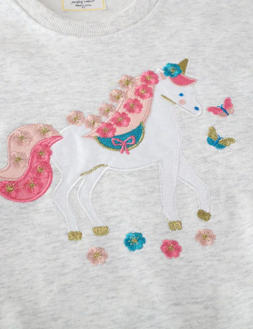 Unicorn Embroidered Sweatshirt