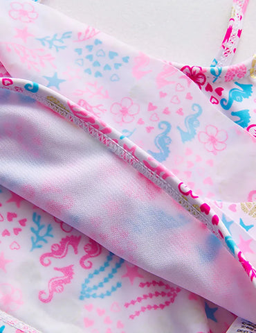 Flower Print Bikini Set