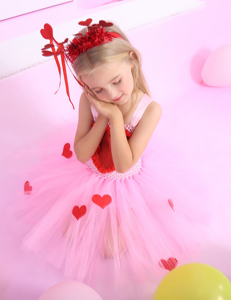 Abito Barbie Principessa senza maniche in tulle per San Valentino