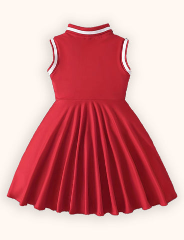 Valentine's Day Sleeveless Heart Print Dress