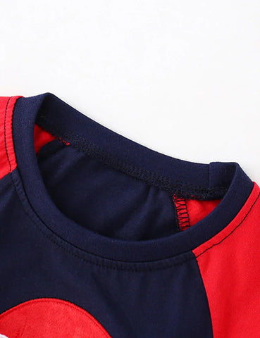 Santa Applique Sweatshirt Two-piece Set