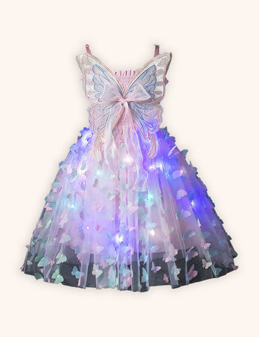 Butterfly Suspender Tulle Princess Dress