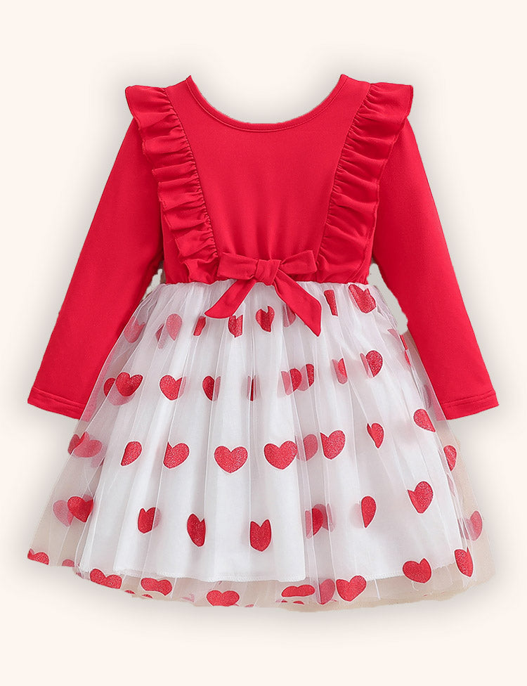 Valentine’s Day Love Tulle Knitted Dress
