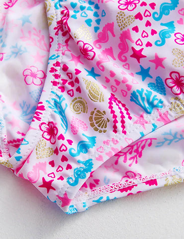 Flower Print Bikini Set