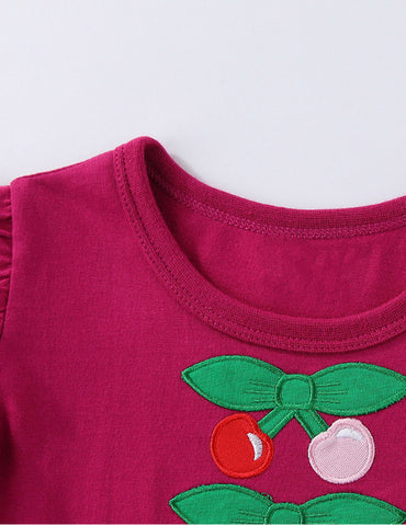 Cherry Embroidered Dress