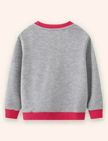 Sweatshirt Mit Einhorn-Applikation