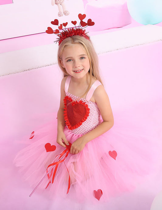 Abito Barbie Principessa senza maniche in tulle per San Valentino