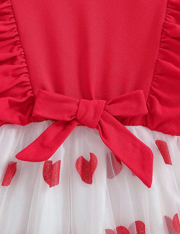 Valentine’s Day Love Tulle Knitted Dress