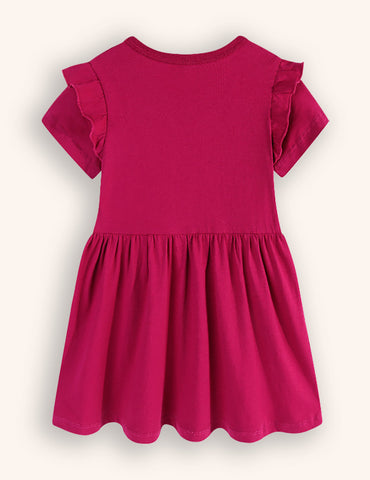 Cherry Embroidered Dress