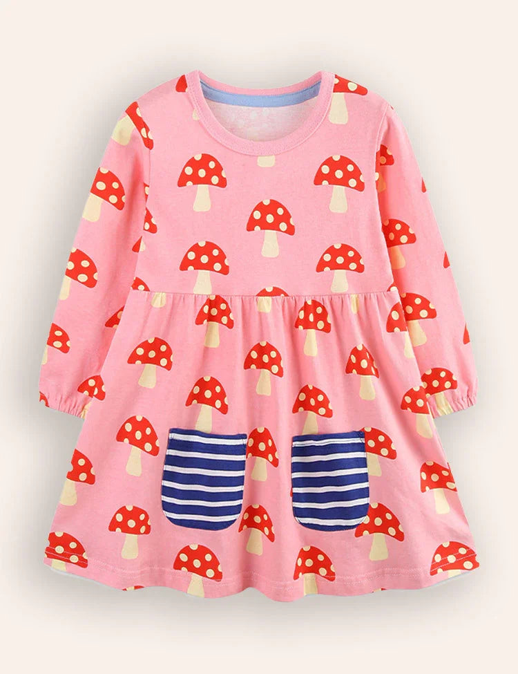 Mushroom Printed Dress