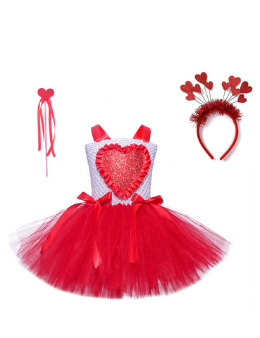 Abito Barbie Principessa senza maniche in tulle per San Valentino