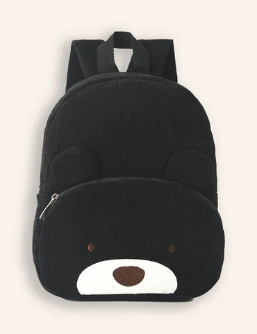 Niedliche Schultasche Mit Bärenstickerei