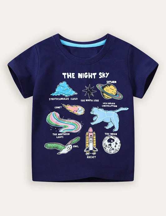 Glow In The Dark Education Short-sleeved T-shirt