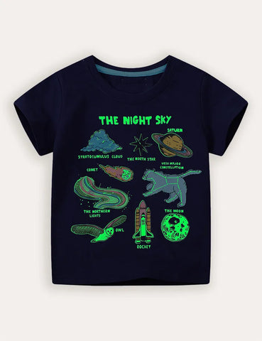 Glow In The Dark Education Short-sleeved T-shirt