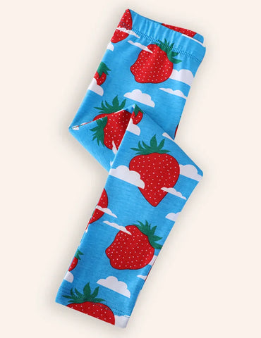 Strawberry Print Leggings