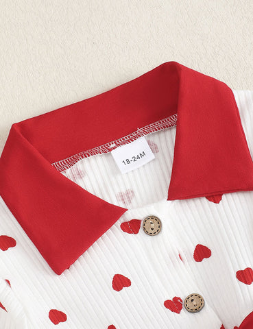 Valentine's Day Heart Print Dress