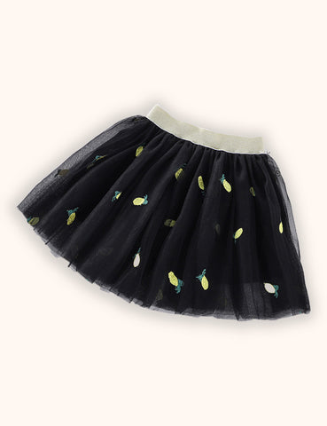 Valentine's Day Tulle Embroidered Skirt