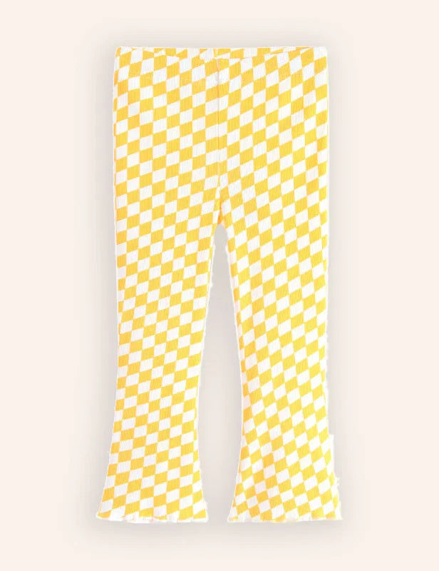 Plaid Flared Leggings