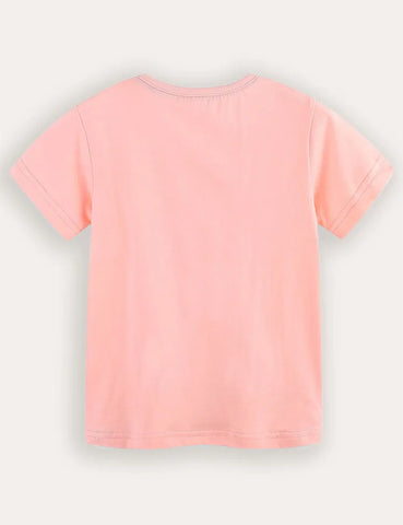 Flower Print Short Sleeve T-Shirt