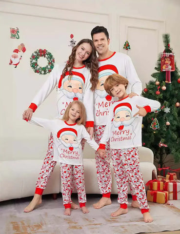 Christmas Santa Print Family Matching Pajamas Sets