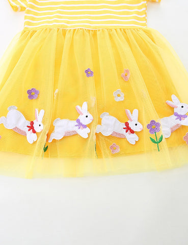 Bunny Applique Tulle Dress