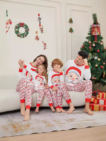Christmas Santa Print Family Matching Pajamas Sets