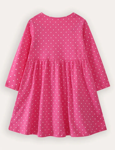 Fairy Embroidered Long-sleeved Dress