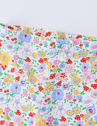 Floral Printed Cotton Leggings