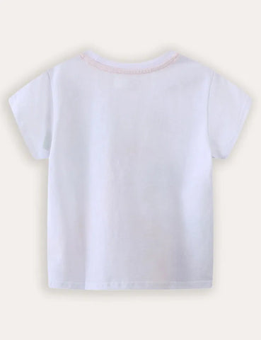 T-shirt a maniche corte stampata con stampa Dinosaur World