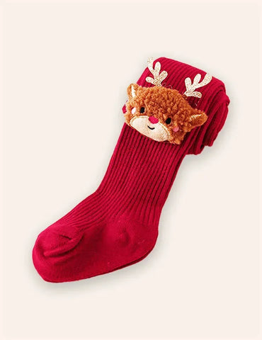 Clearance Deals - Festival Reindeer Embroidery Tulle Long Dress