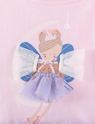 Cute Girl Long Sleeve Tulle Dress