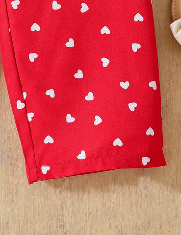 Valentine's Day Love Print Jumpsuit