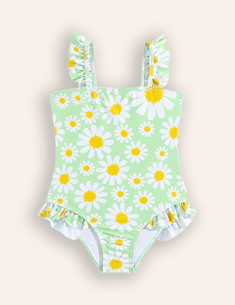 Flower Print One-piece Swimsuit