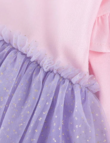 Cute Girl Long Sleeve Tulle Dress