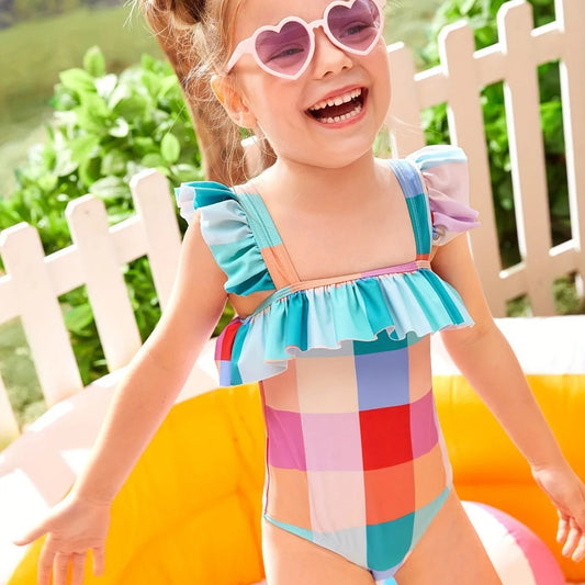 Colored Squares Swimsuit