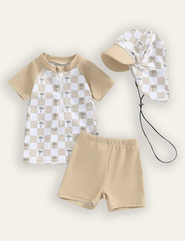 Bedrucktes Sommer-Badeanzug-Set