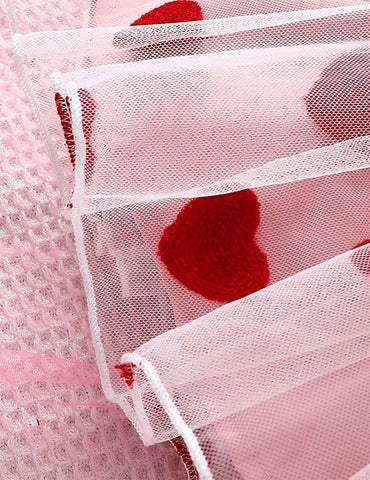 Valentine's Day Love Tulle Bow Dress