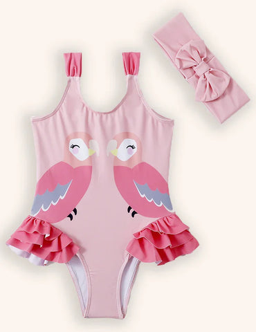 Cute Print One-piece Swimsuit