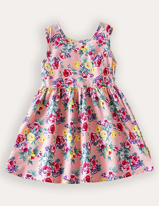 Floral Print Sleeveless Dress