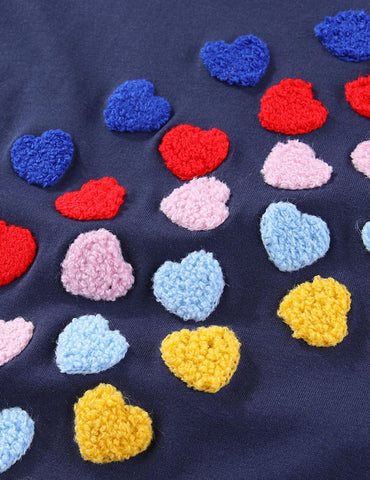 Valentine's Day Heart Embroidered Dress