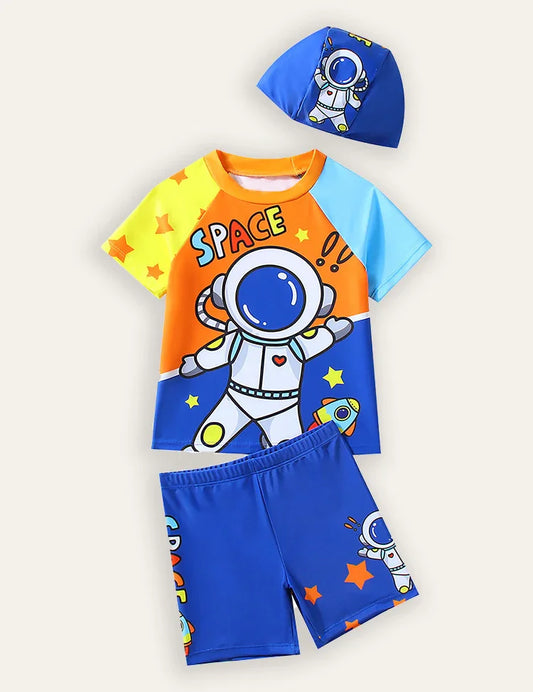 Ensemble de maillot de bain imprimé astronaute