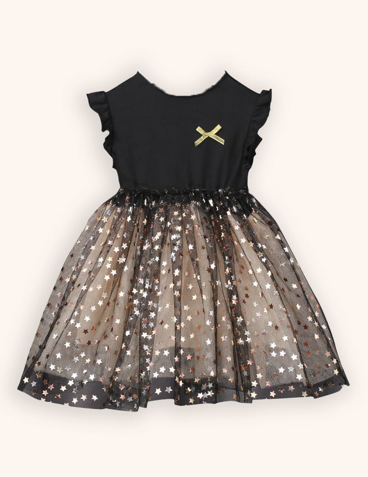 Printed Tulle Princess Dress