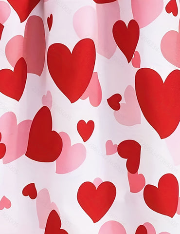 Valentine's Day Knitted Cardigan + Print Dress
