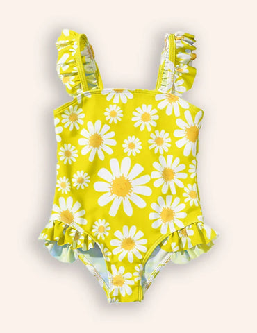 Flower Print One-piece Swimsuit