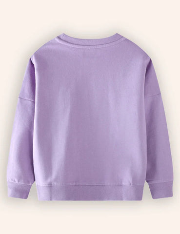 Cute Fairy Butterfly Embroidered Sweatshirt